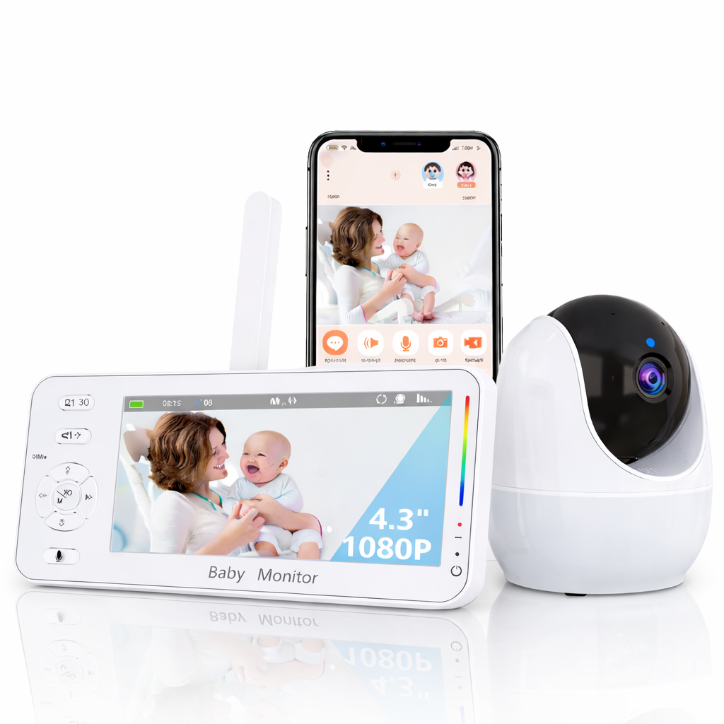 Babyphone vision nocturne Audio bidirectionnel soins pour bébé