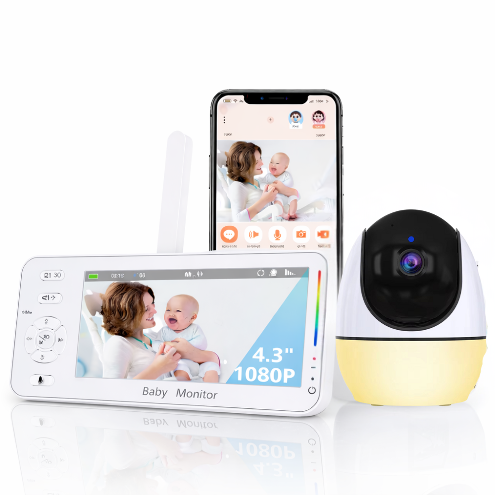 Babyphone vision nocturne Audio bidirectionnel soins pour bébé
