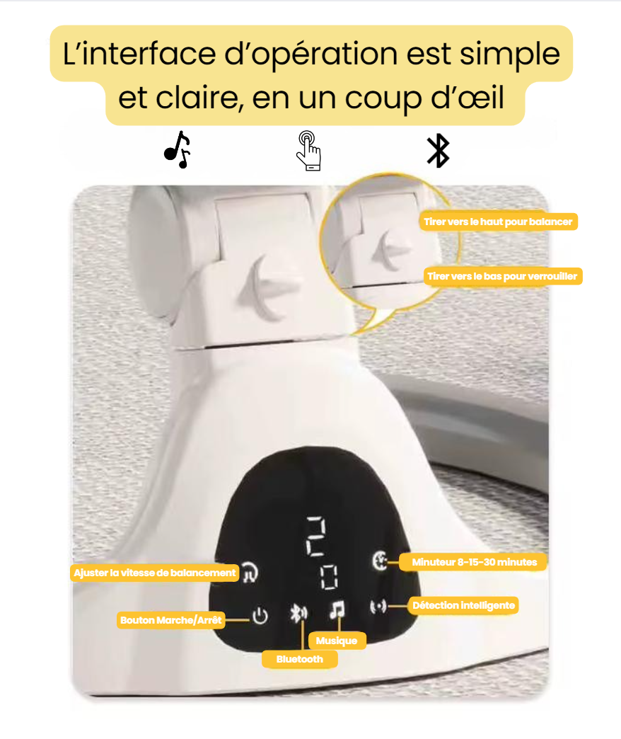 Balancelle electrique ecran