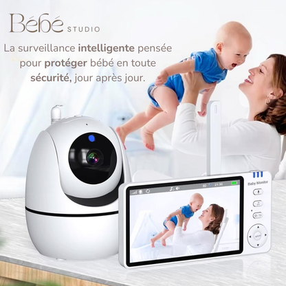 Babyphone Video 1 Caméra – Vision Nocturne,Détection de Température, Sans wifi