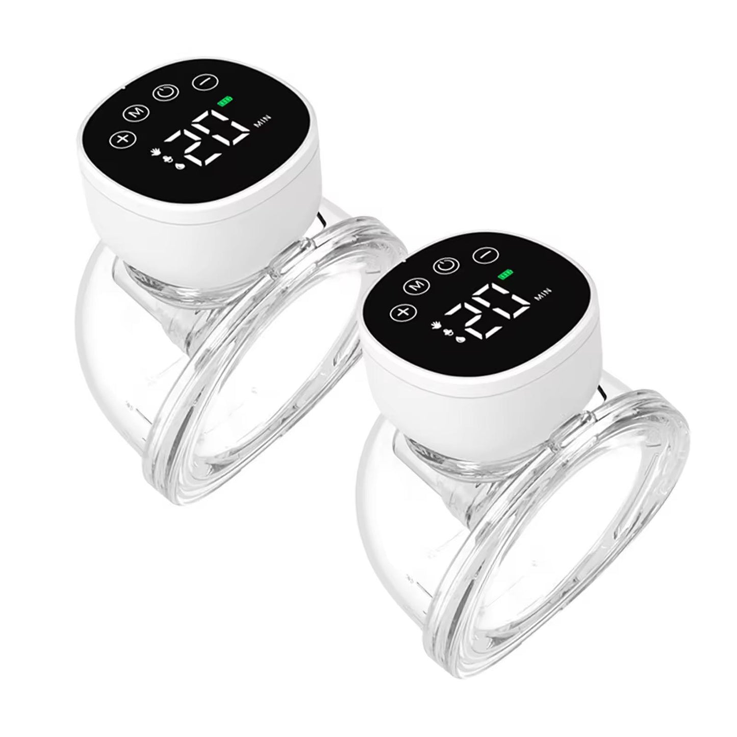 Tire-Lait Électrique Portable Mains Libres – Double Pompage, Écran LCD, Rechargeable USB Capacité de 180 ml