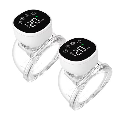 Tire-Lait Électrique Portable Mains Libres – Double Pompage, Écran LCD, Rechargeable USB Capacité de 180 ml