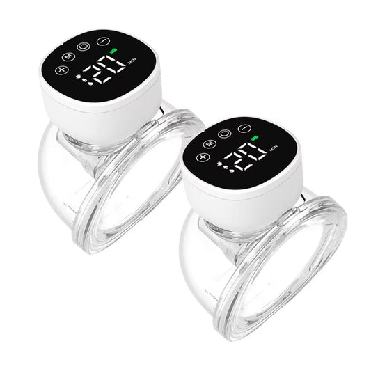 Tire-Lait Électrique Portable Mains Libres – Double Pompage, Écran LCD, Rechargeable USB Capacité de 180 ml