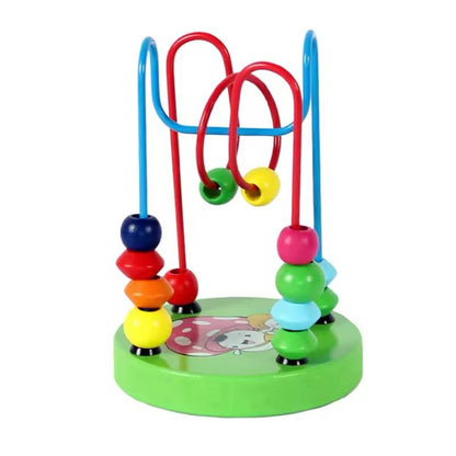Jeu Montessori Bébé / Enfant dès 1 ans -  motricité Fine Labyrinthe de Perles en Bois