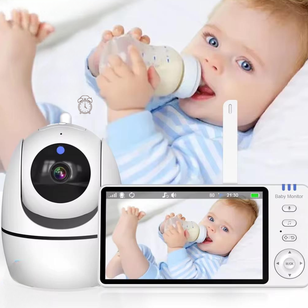 Babyphone Vidéo 1 Caméra – Vision Nocturne, Détection de Température, Sans wifi