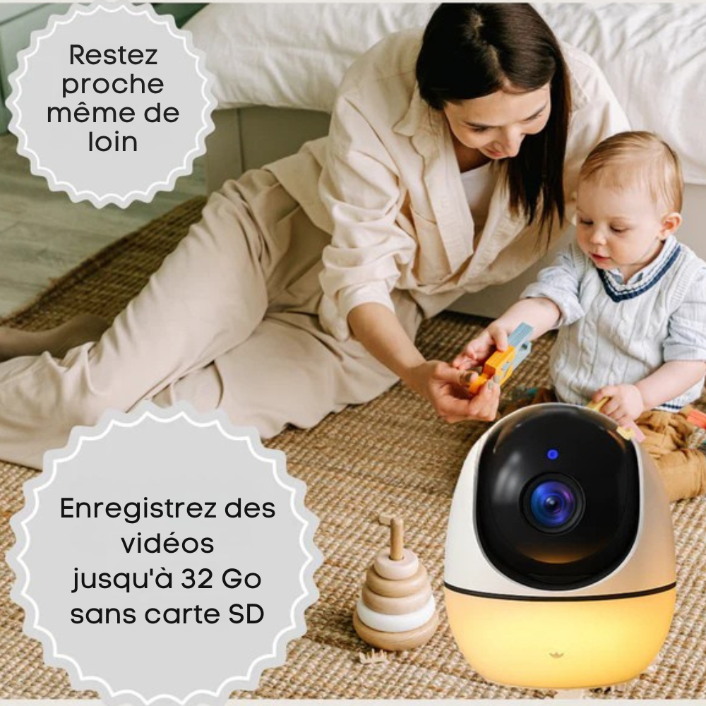 Babyphone vision nocturne Audio bidirectionnel soins pour bébé