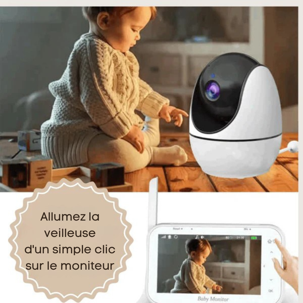 Babyphone vision nocturne Audio bidirectionnel soins pour bébé