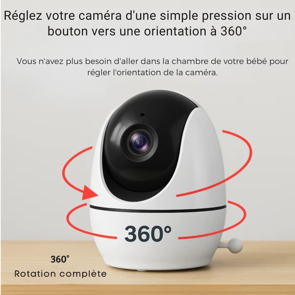 Babyphone vision nocturne Audio bidirectionnel soins pour bébé