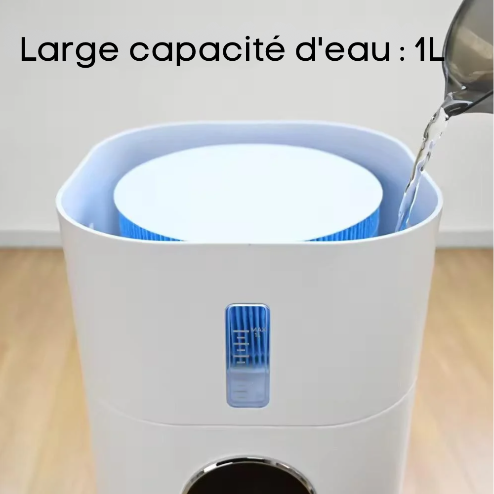Purificateur d’Air 2 en 1 avec Humidificateur – Air plus sain, air mieux humidifié, idéal bébé