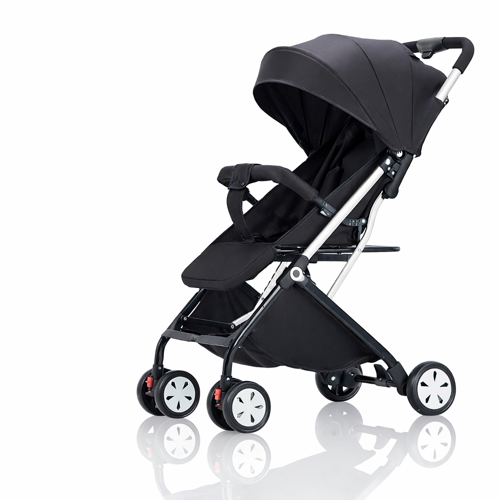 Poussette Bébé 3 en 1 Pliable – Landeau Multifonction avec Pare-Soleil & Auvent | Bebestudio