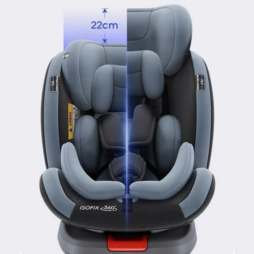 Siège Auto Bébé Rotatif 360° Isofix – Sécurité Évolutive 9–36 kg, Harnais 5 Points | Bebestudio