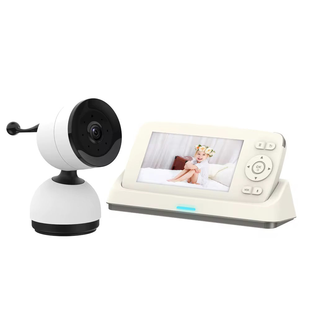 Baby Monitor 1080p – Caméra WiFi Panoramique, Zoom Numérique, Vision Nocturne, Alertes Intelligentes